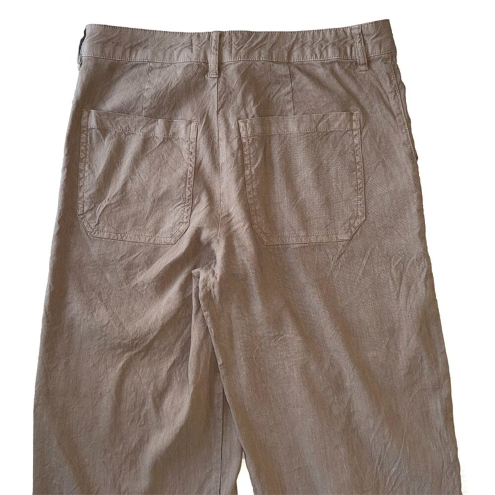 Kut from the Kloth Topaz Linen Wide Leg Pants - Picture 3 of 9
